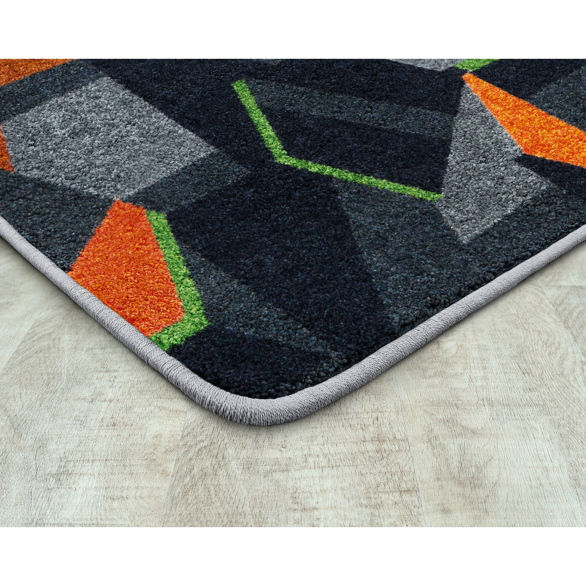 Stealth 5'4" x 7'8" area rug in color Tangerine