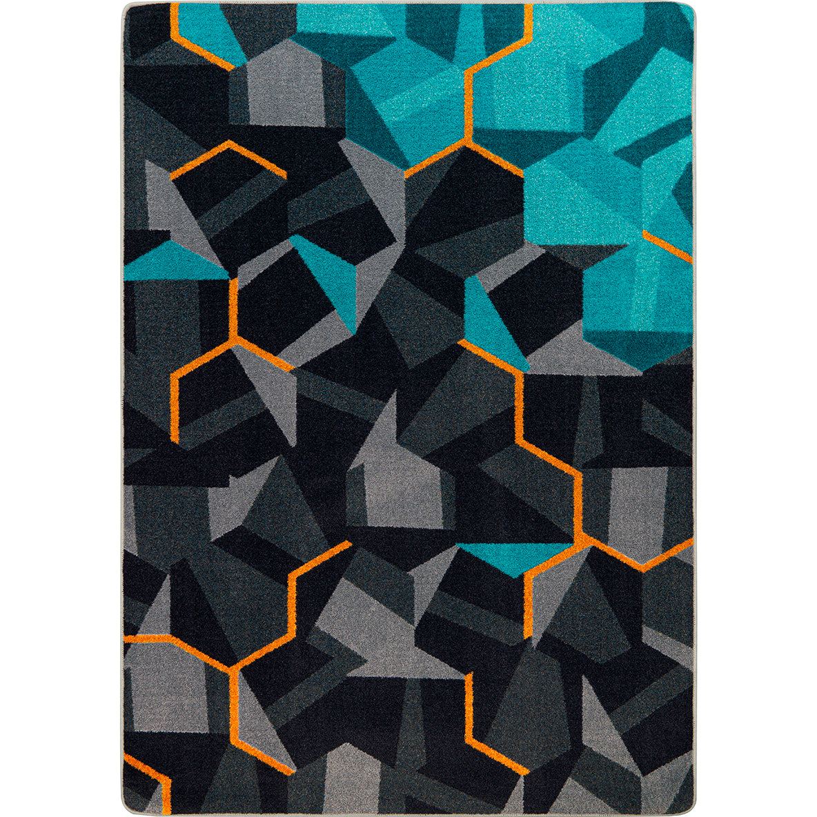 Stealth 10'9" x 13'2" area rug in color Teal