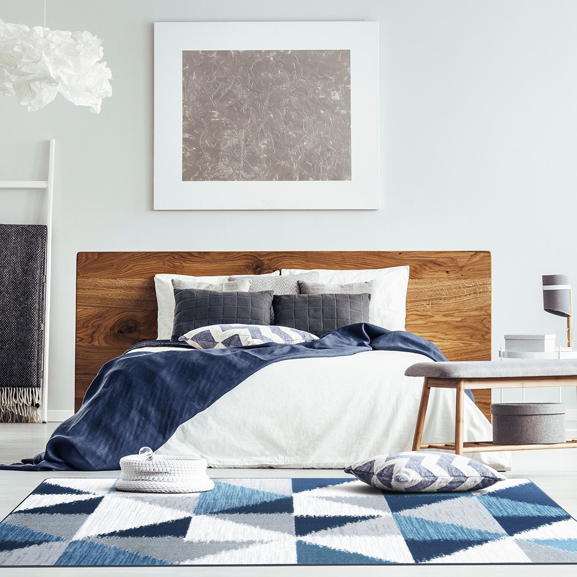 Stellium 10'9" x 13'2" area rug in color Lapis