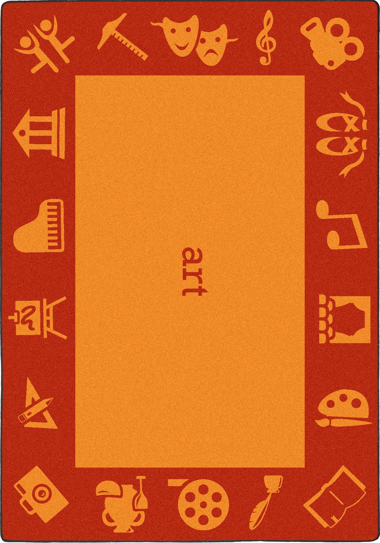 STEAM 5'4" x 7'8" area rug in color Art