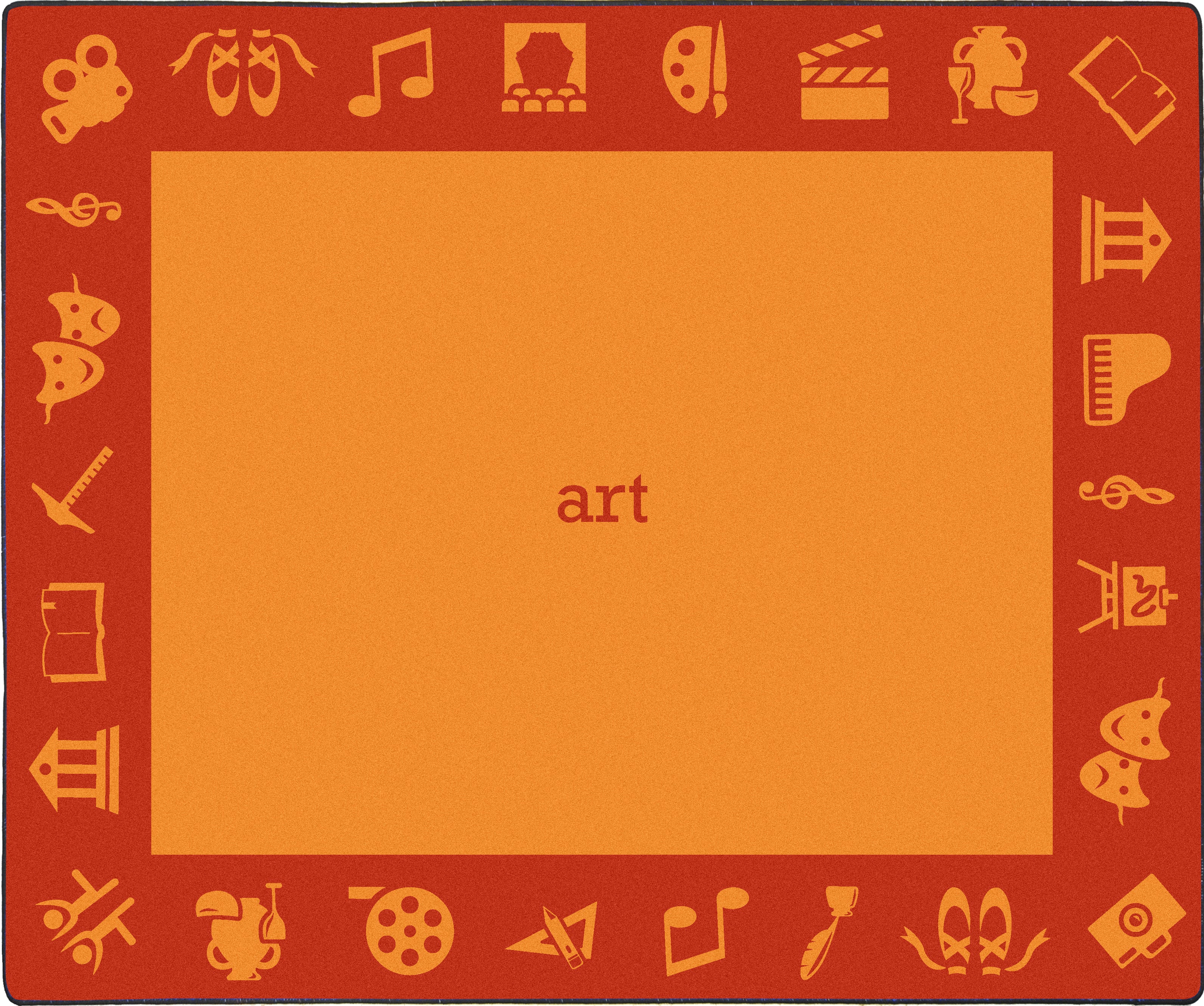 STEAM 10'9" x 13'2" area rug in color Art