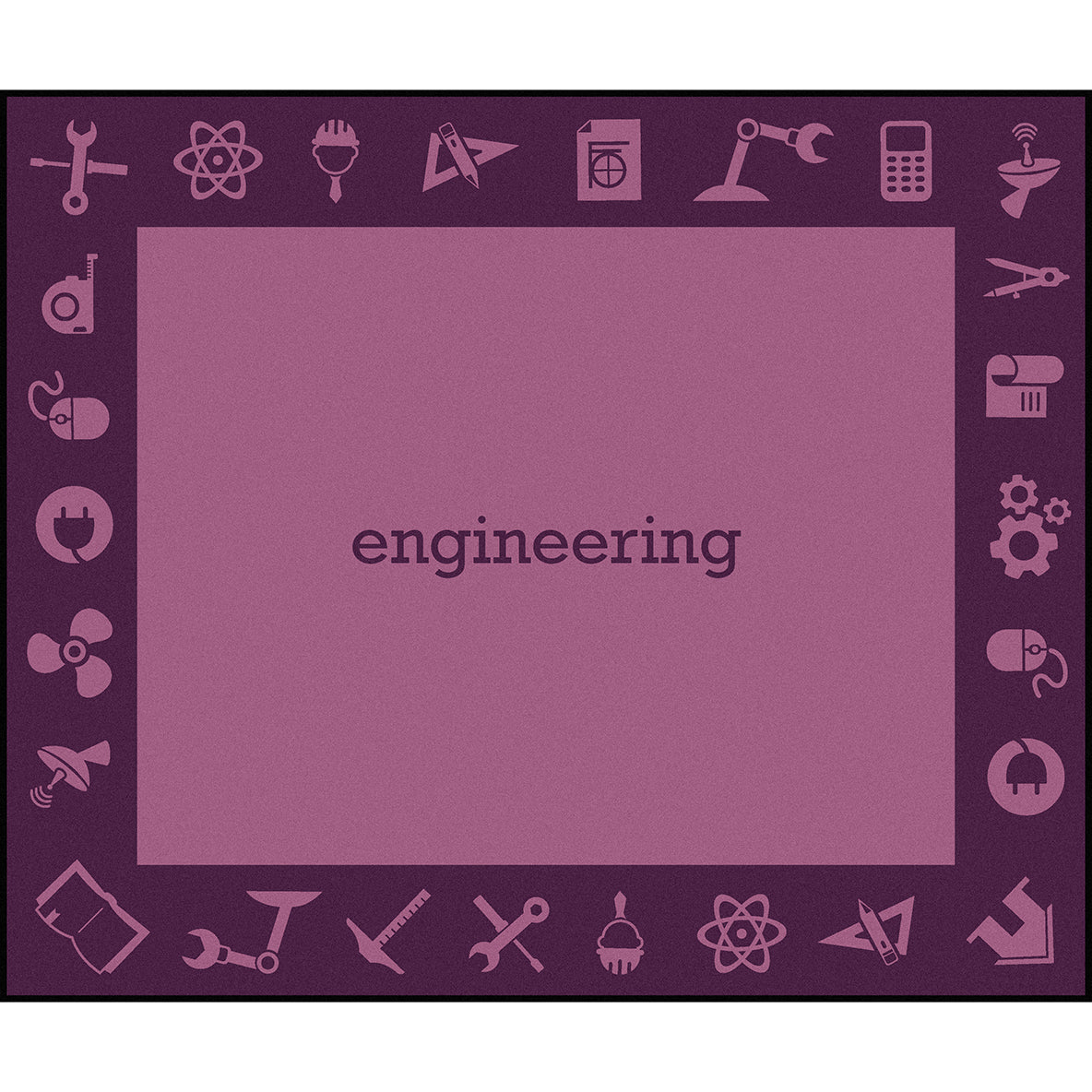 STEAM 10'9" x 13'2" area rug in color Engineering