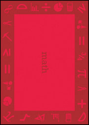 STEAM 7'8" x 10'9" area rug in color Math