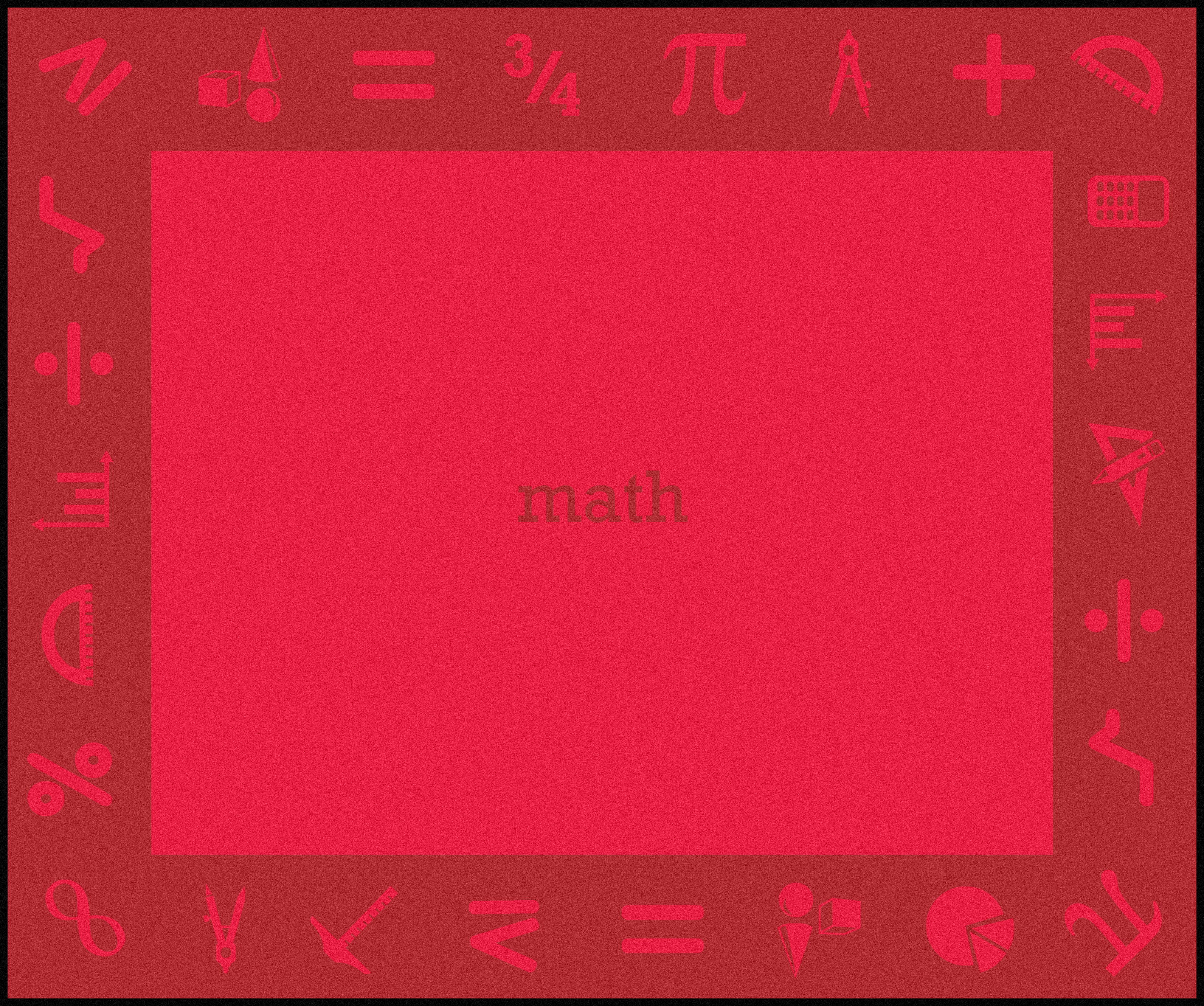 STEAM 10'9" x 13'2" area rug in color Math