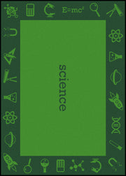 STEAM 7'8" x 10'9" area rug in color Science