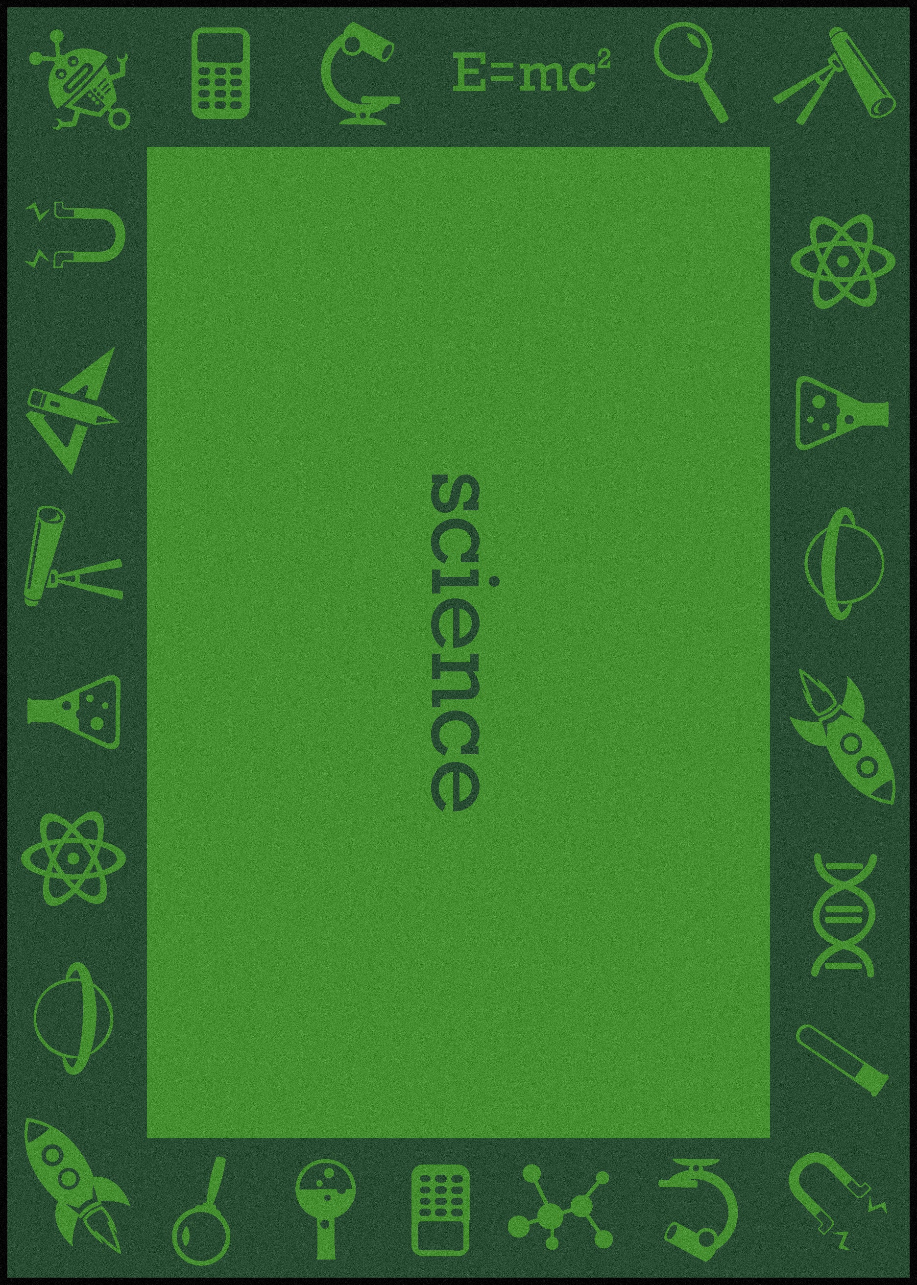 STEAM 7'8" x 10'9" area rug in color Science