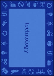 STEAM 7'8" x 10'9" area rug in color Technology