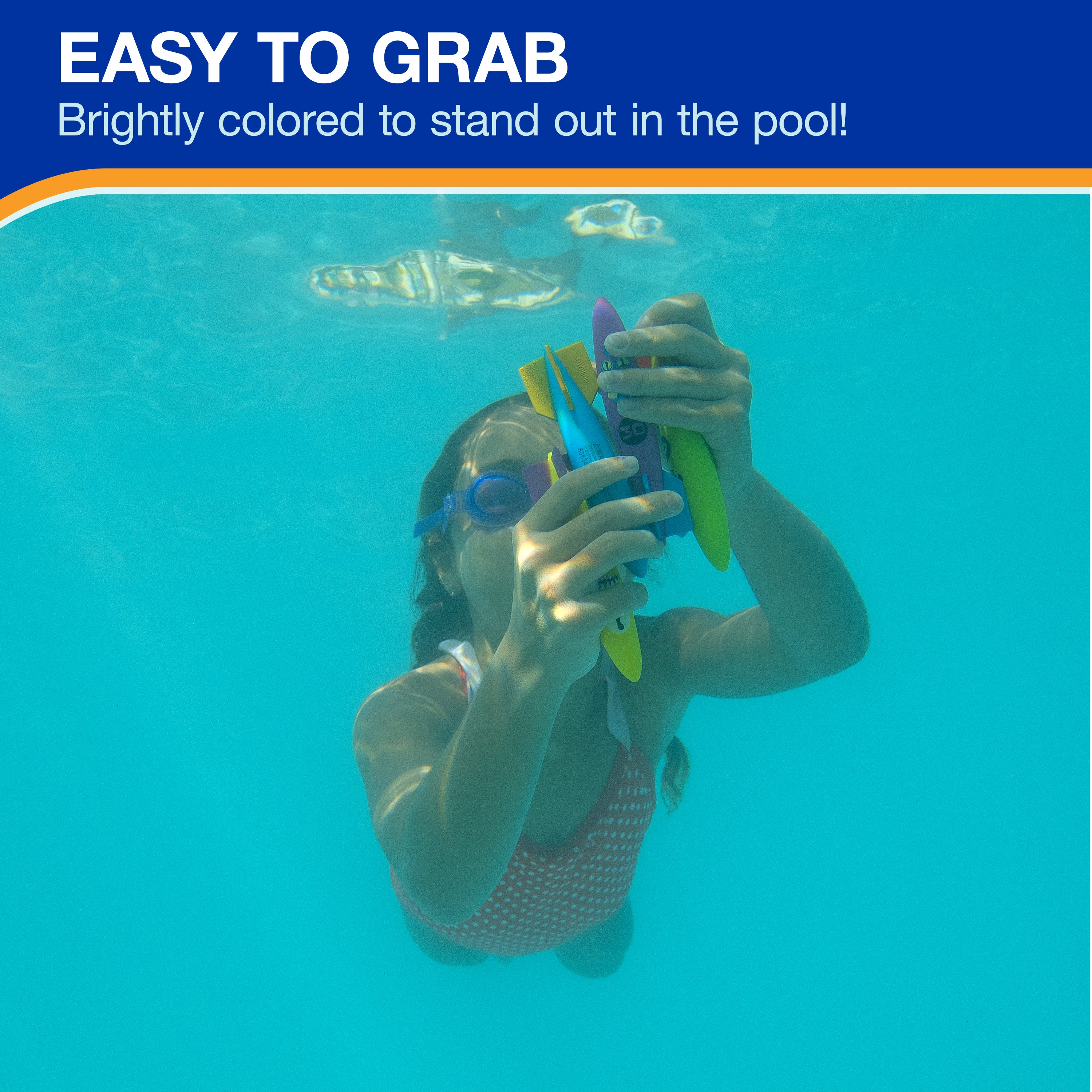SwimWays Toypedo Bandits Pool Diving Toys - Pack of 4