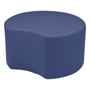 Pro Series Upholstered Crescent Ottoman 18" Height - Navy