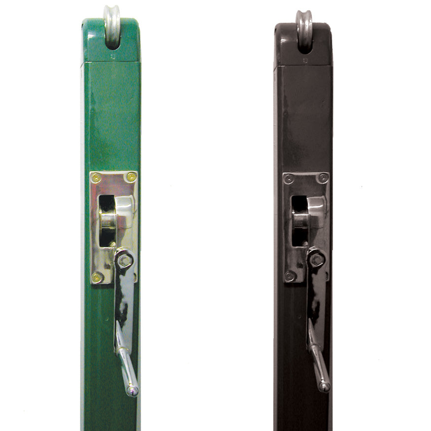 Tennis Posts - (3 in. Post) (Outdoor) - Club Tennis Upright (Square) (Black)