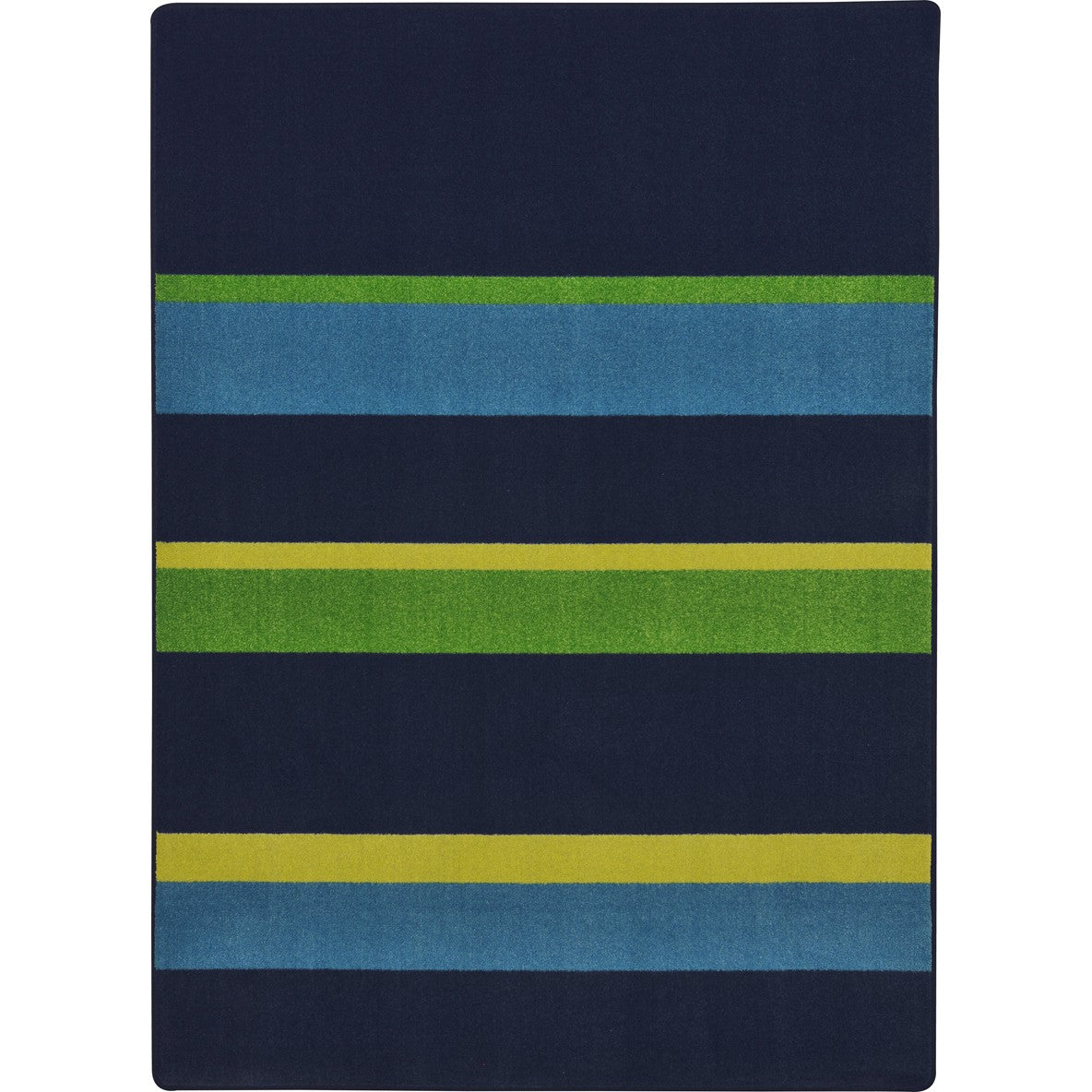 Straight and Narrow 5'4" x 7'8" area rug in color Navy