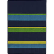Straight and Narrow 7'8" x 10'9" area rug in color Navy