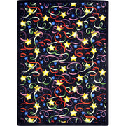 Streamers and Stars 3'10" x 5'4" area rug in color Multi