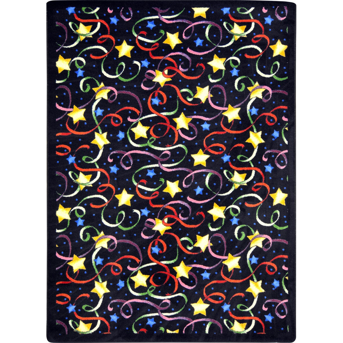 Streamers and Stars 10'9" x 13'2" area rug in color Multi