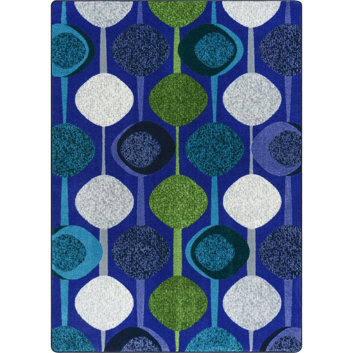 String Along 7'8" x 10'9" area rug in color Violet