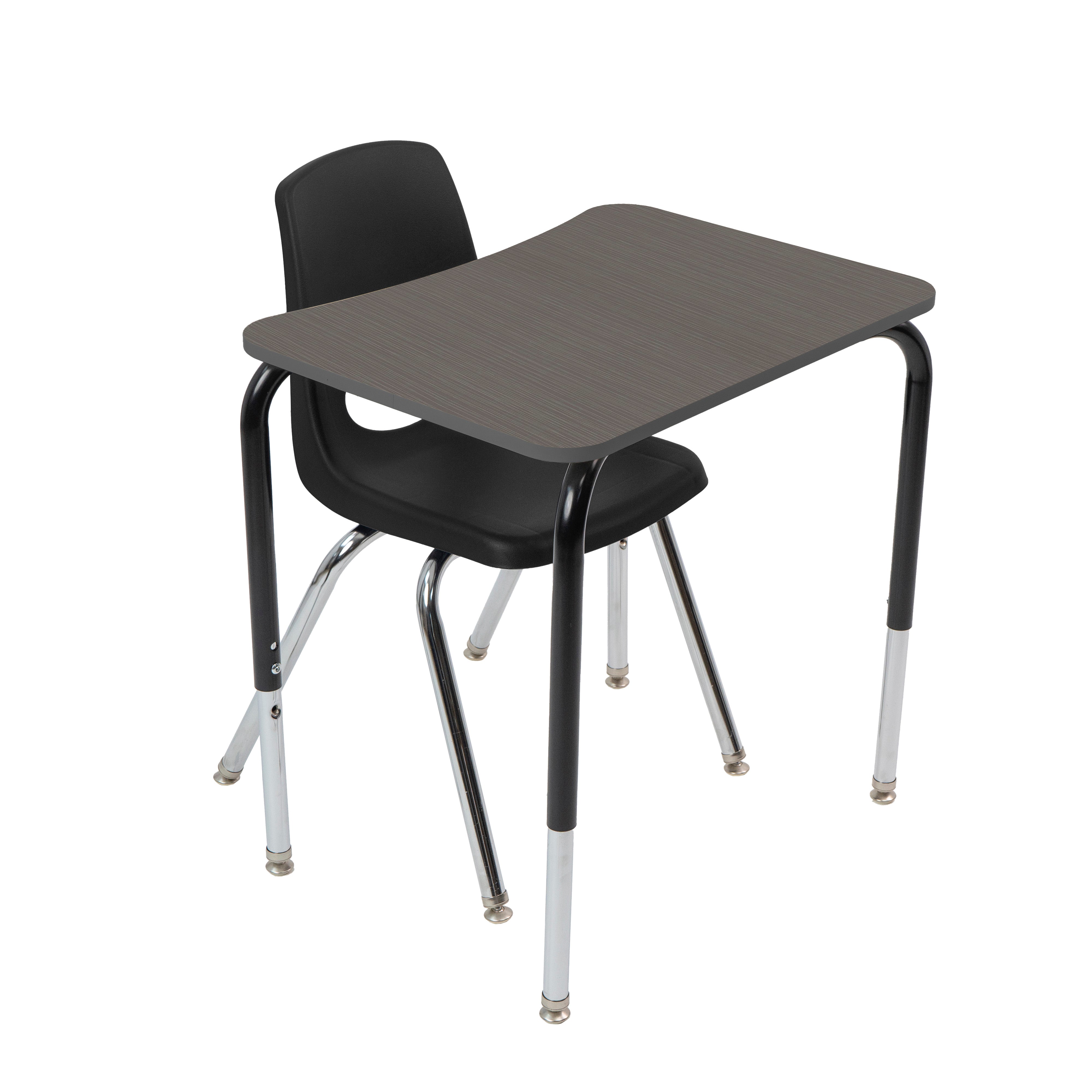 18" x 24" Belly Curve Open Front Desk, 2-pack - Cosmic Strandz/Graphite/Black