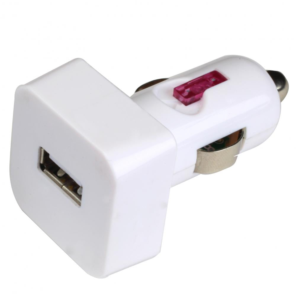 Impecca USB101 10-Watt USB Car Adapter - White