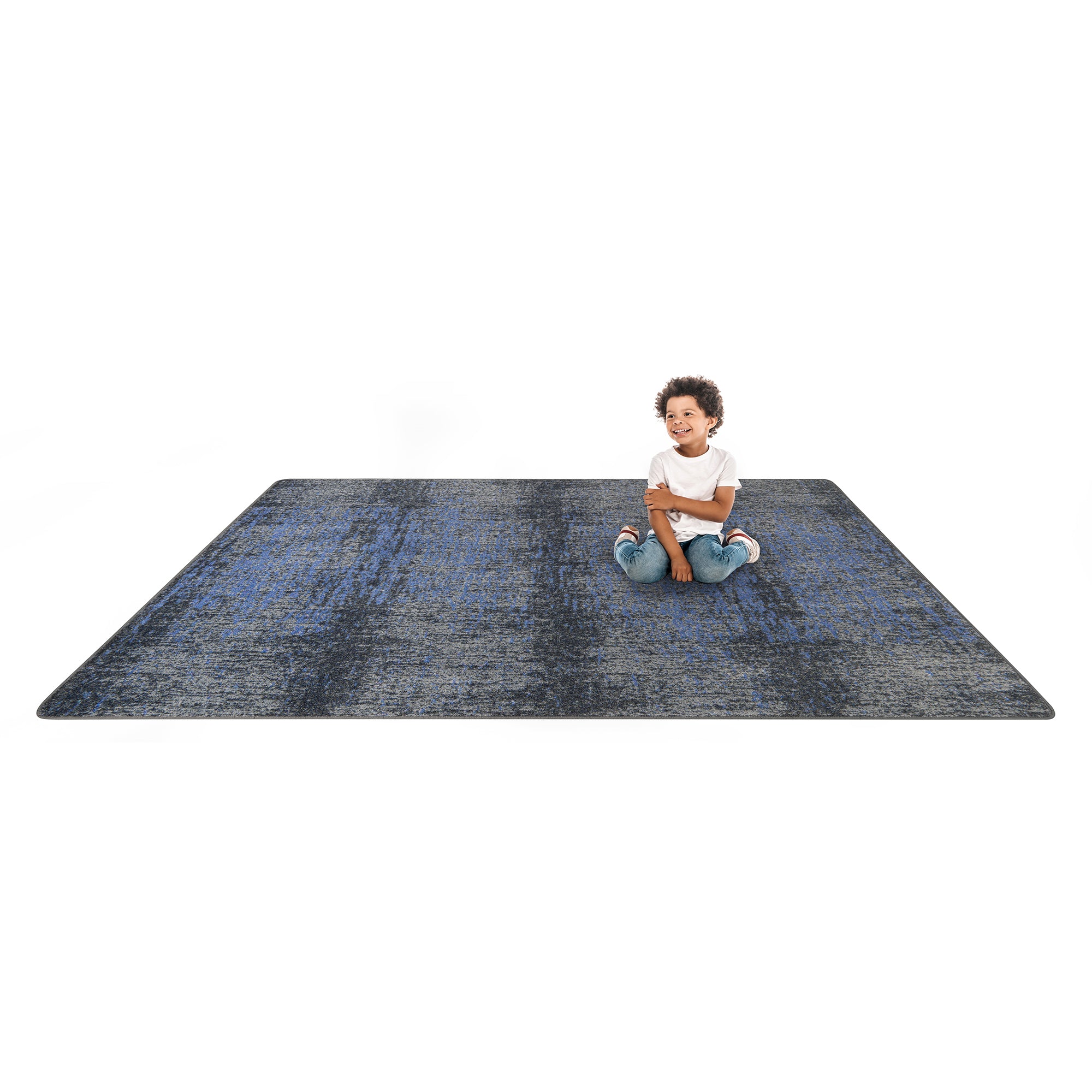 Surface Tension 7'8" x 10'9" area rug in color Marine