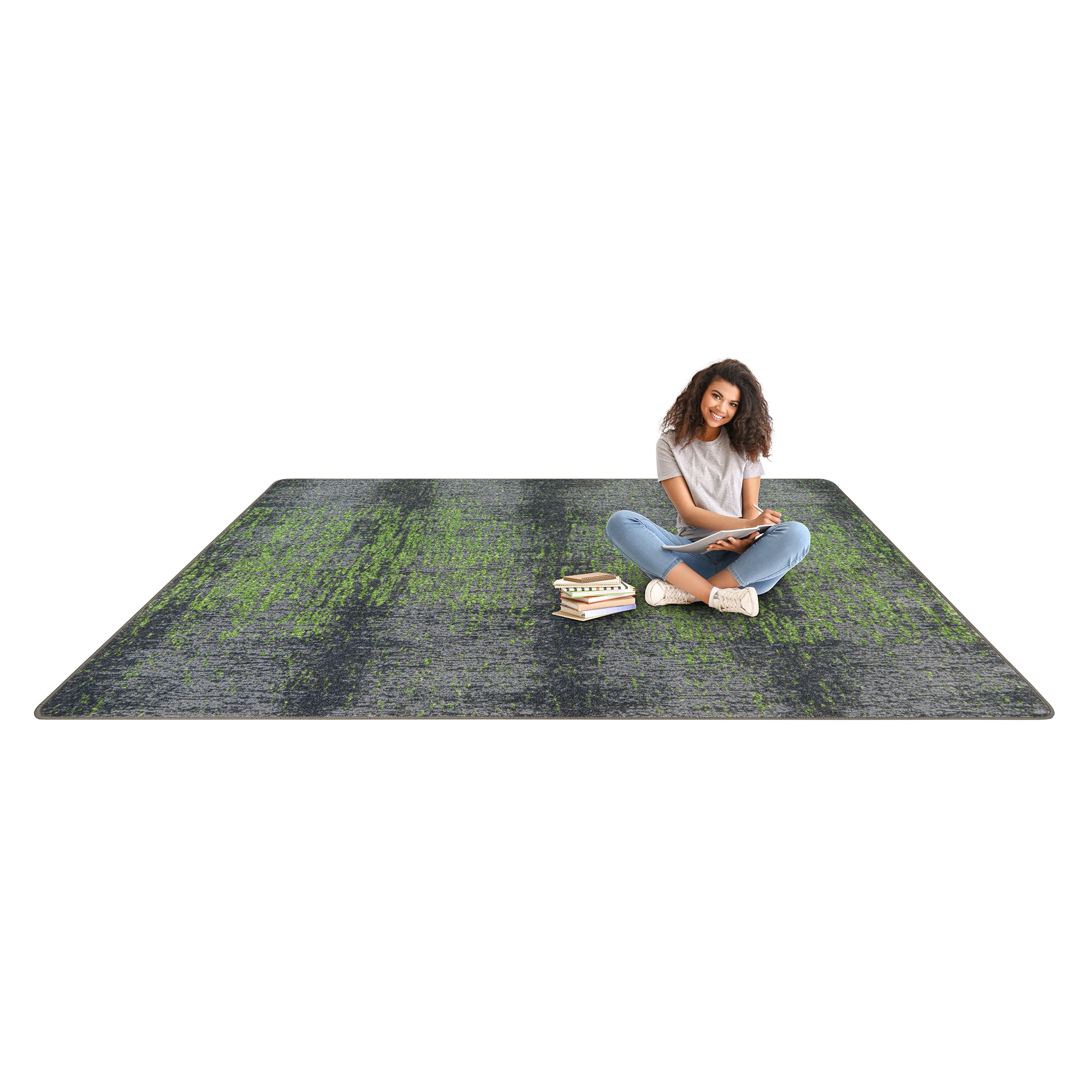 Surface Tension 3'10" x 5'4" area rug in color Meadow