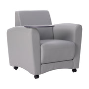 Pro Series Upholstered Common Area Chair with Tablet - Gray/Cosmic Strandz
