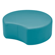 Pro Series Upholstered Crescent Ottoman 12" Height - Teal