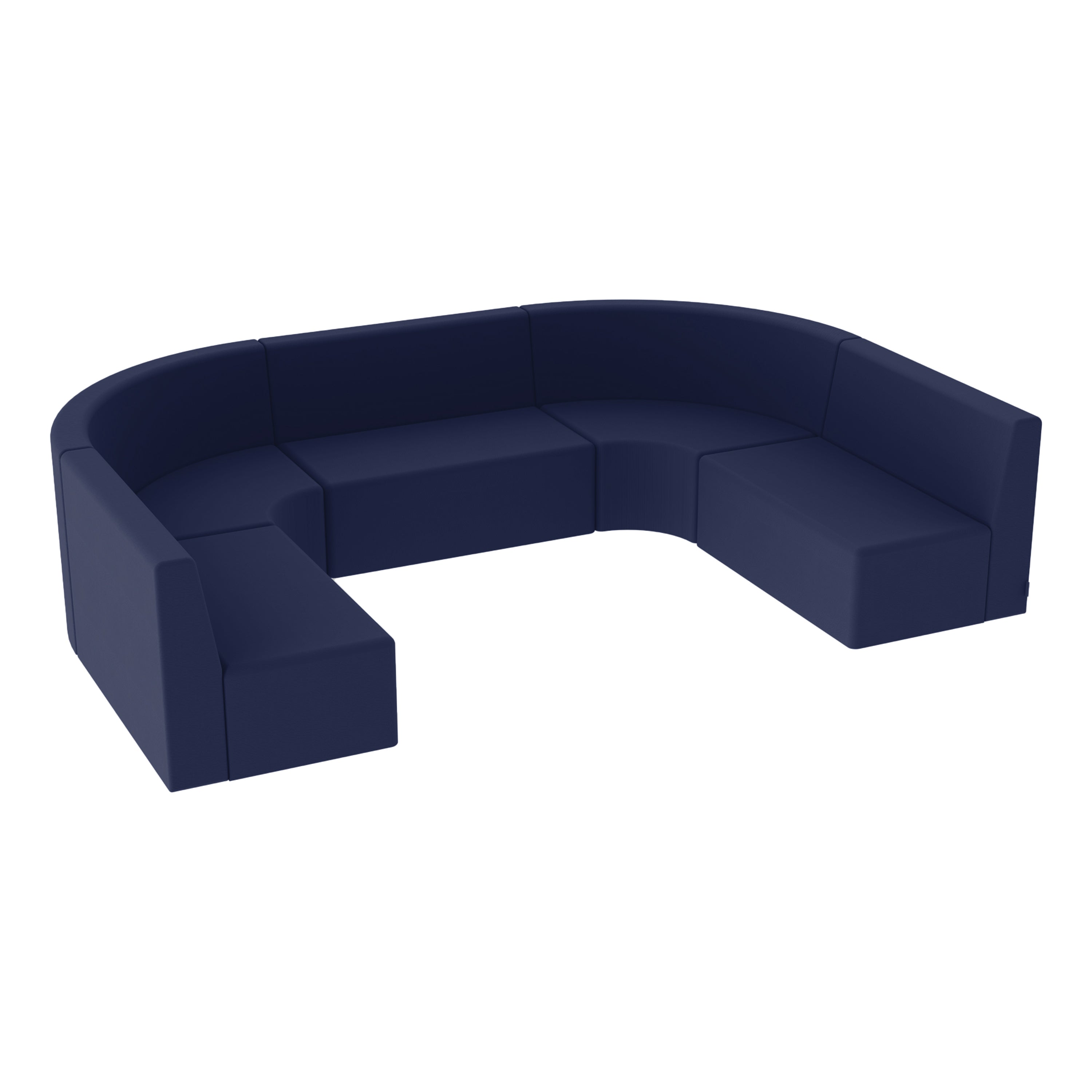 Pro Series Tallback Chairs 12" Seat Height, 5-Piece Set - Navy