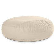 Jaxx 7 Foot Cocoon - 2-in-1 Convertible Bean Bag Bed & Large Bean Bag Chair for Adults, Lush Velvet Ivory