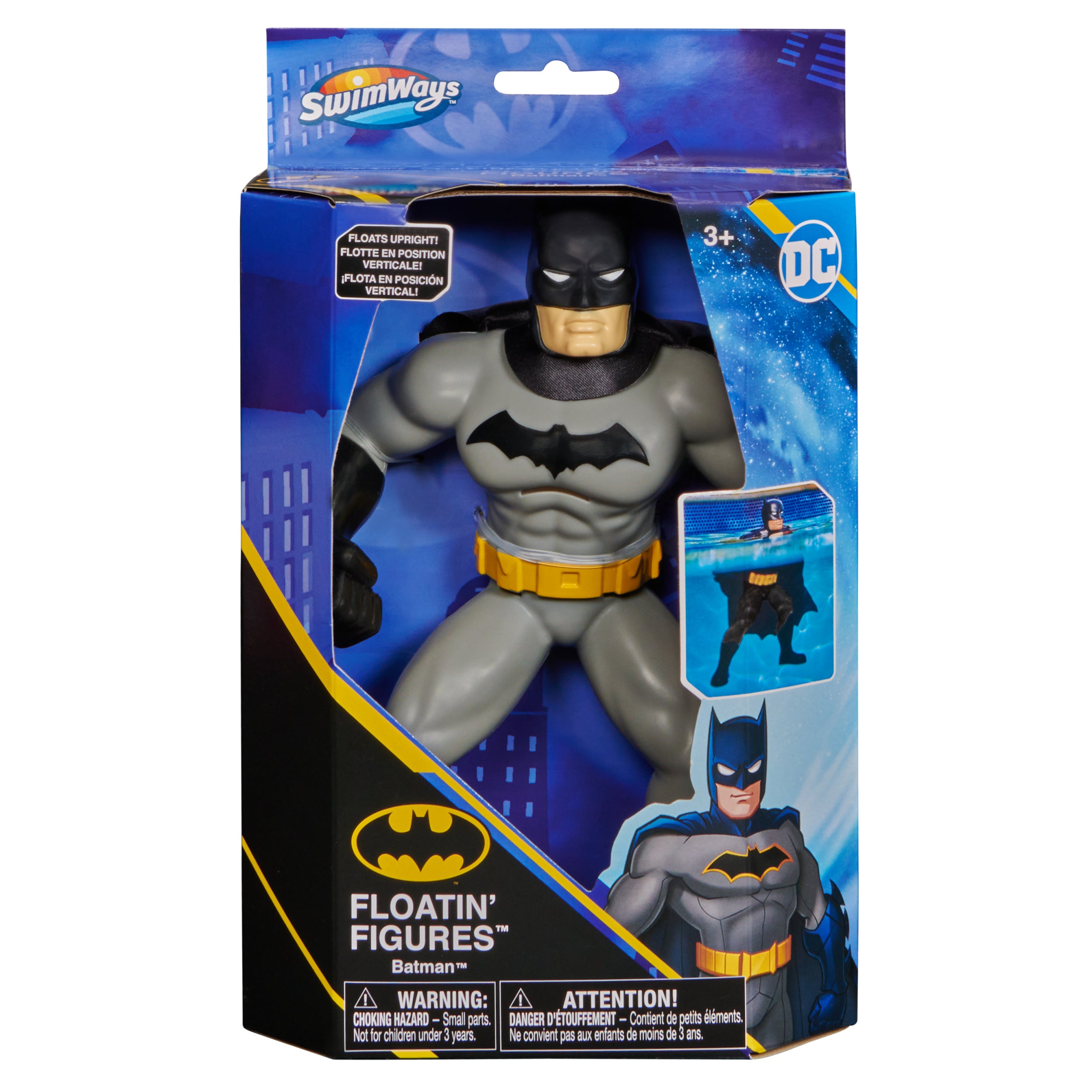 Swimways DC Batman Floatin' Figures, Swimming Pool Accessories & Kids Pool Toys, Batman Party Supplies & Water Toys for Kids Aged 3 & Up