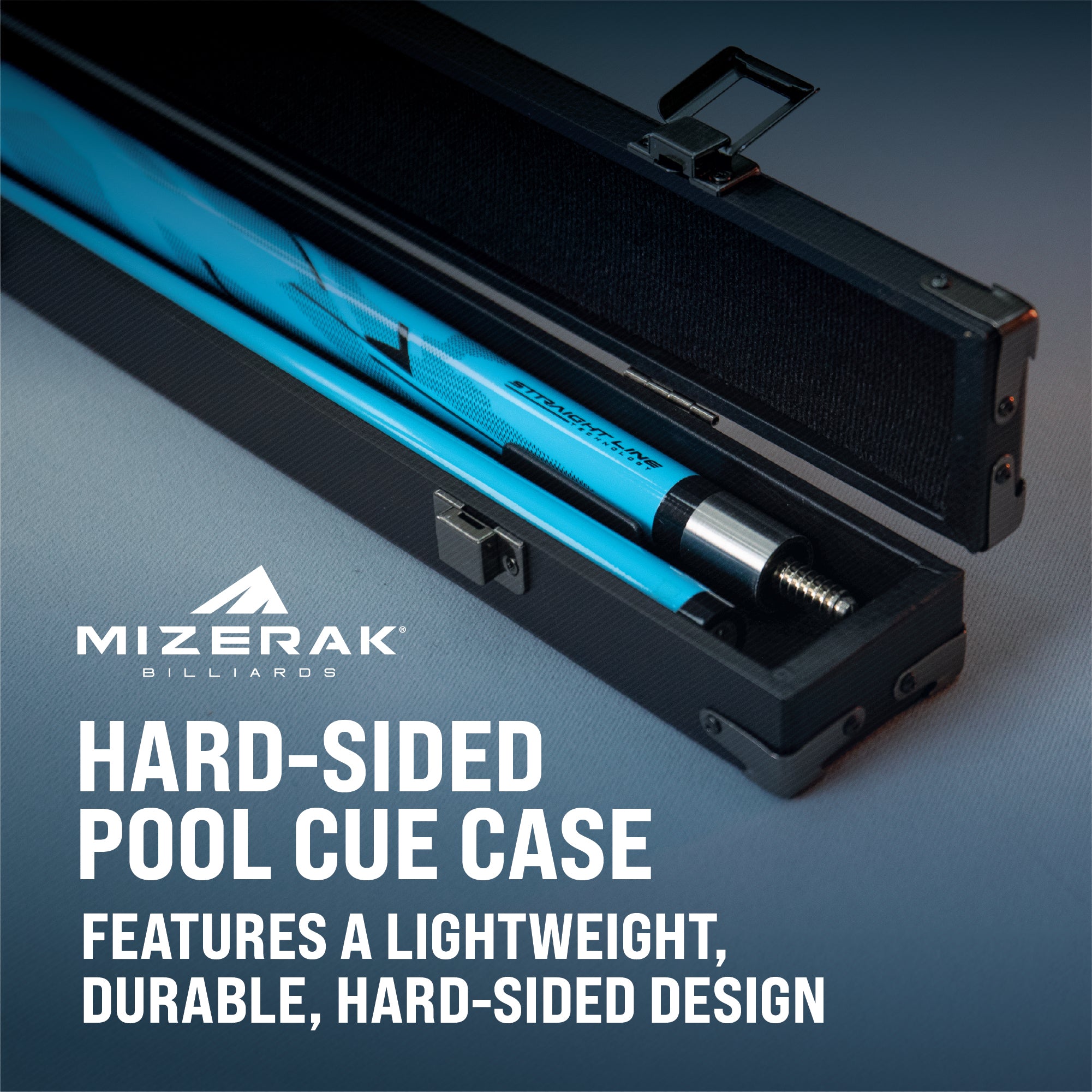 Mizerak Hard Billiard Cue Case, 2 Piece