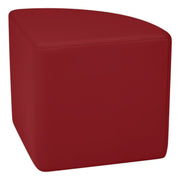 Pro Series Upholstered Pie Ottoman 18" Height - Crimson