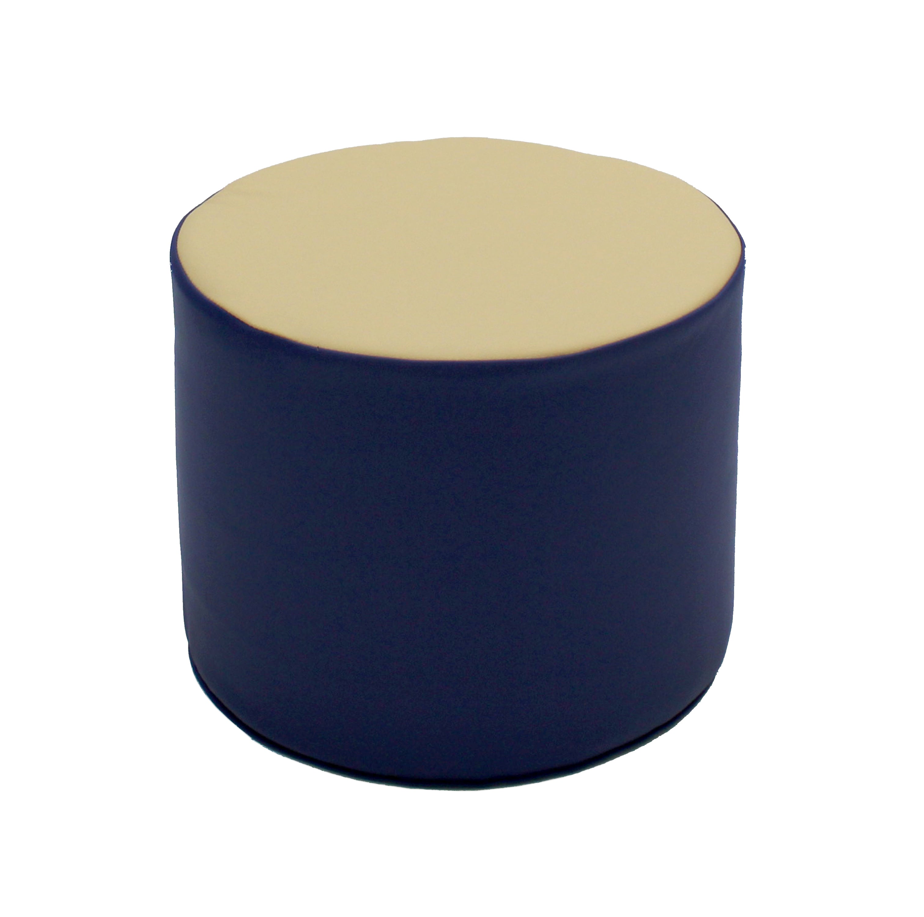 SoftScape 15" Round Accent Ottomans, 4-Piece - Navy