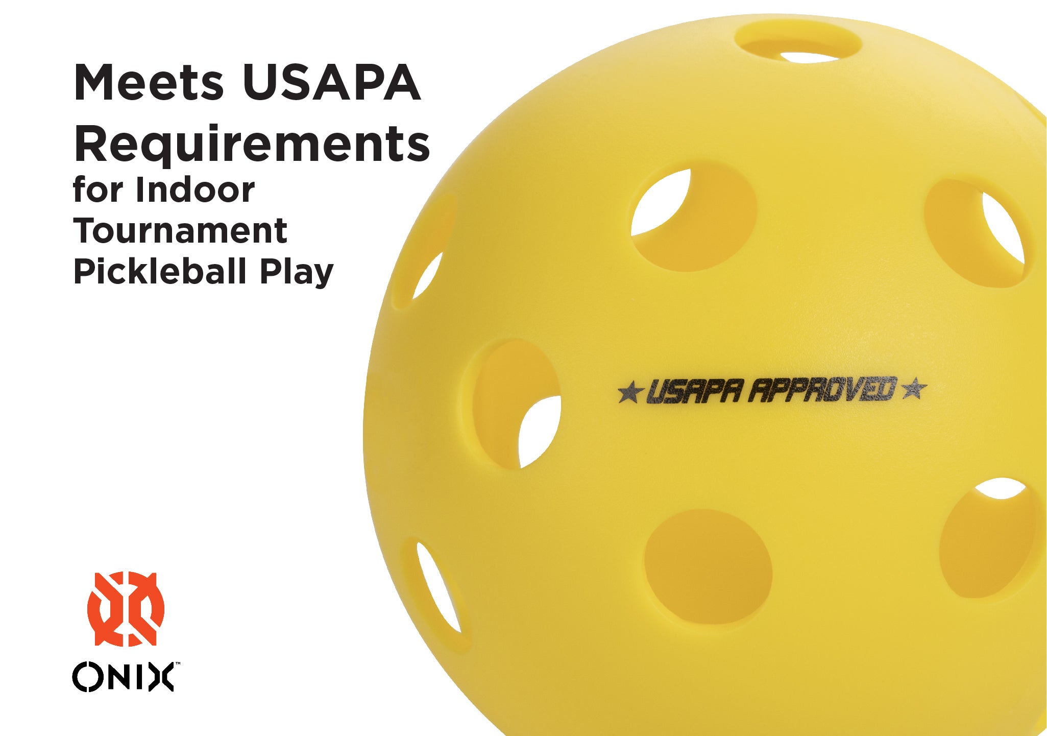 ONIX Fuse Indoor Pickleball Balls (3 Pack)