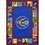 Symbols of America 5'4" x 7'8" area rug in color Multi