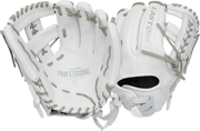 Easton Pro Collection Series 11.75-Inch Softball Glove - Right Hand Thrower - White/Gray