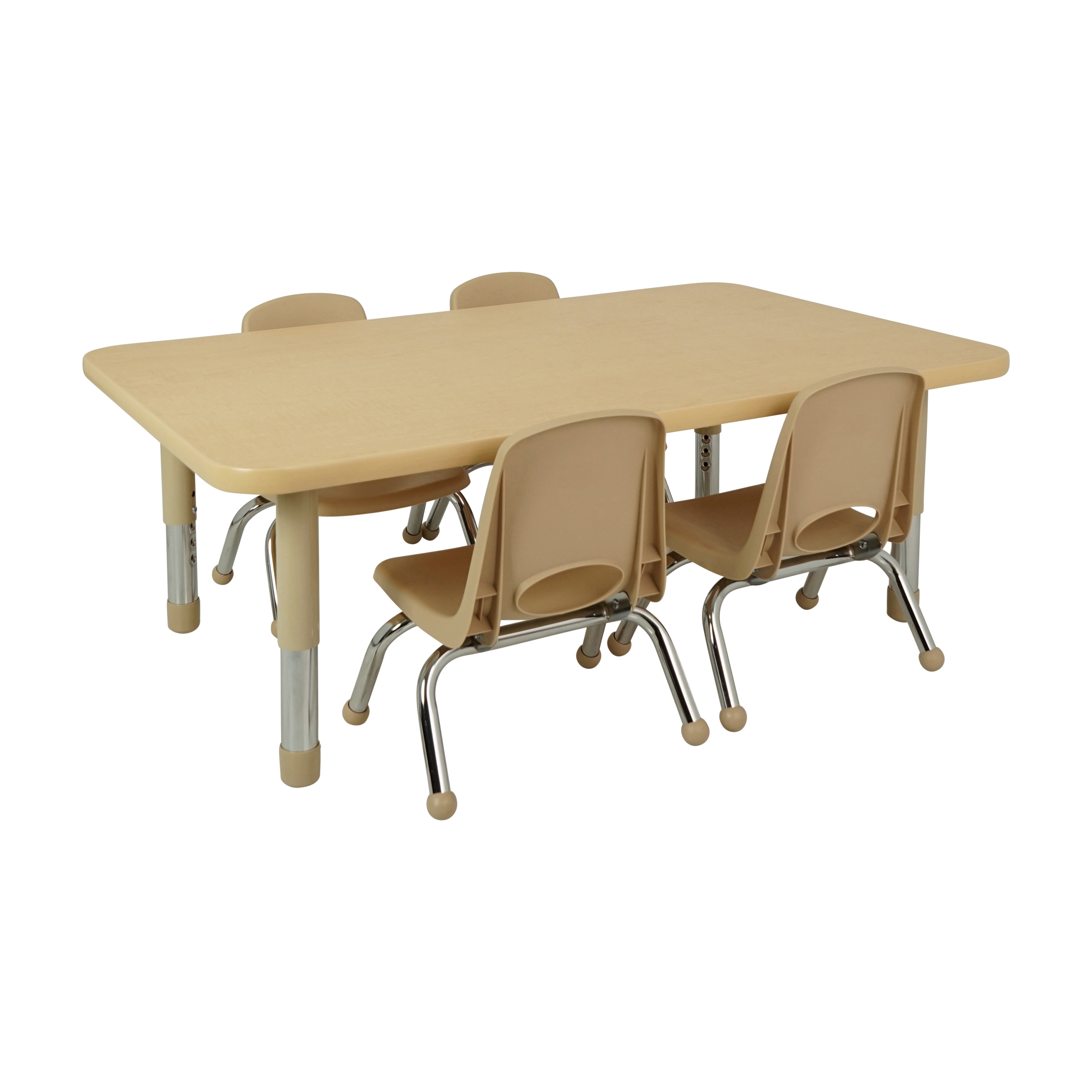 8" Stack Chair with Ball Glides - Sand