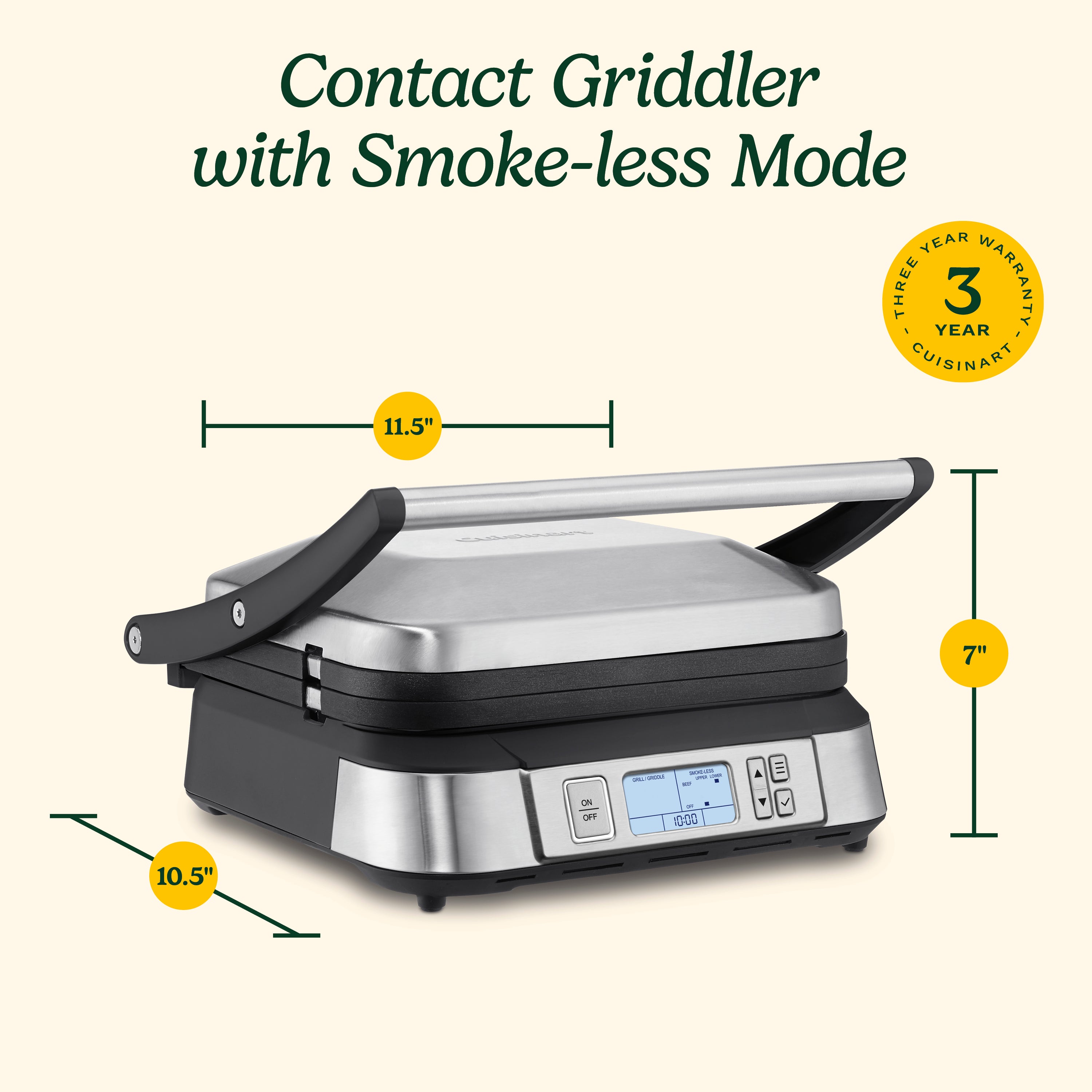 Griddler® with Smoke-Less Mode