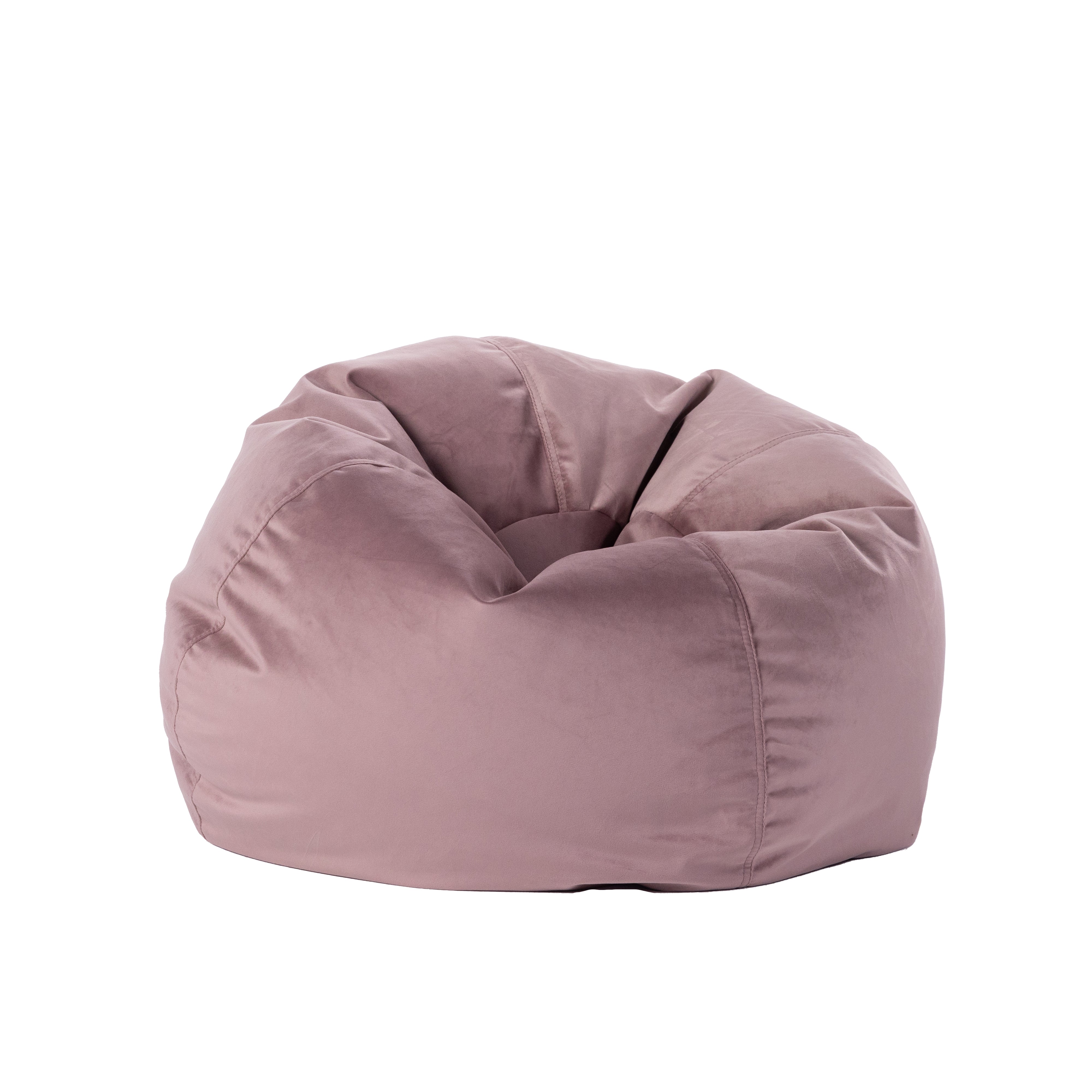 30" Round Velvety Bean Bag - Mauve