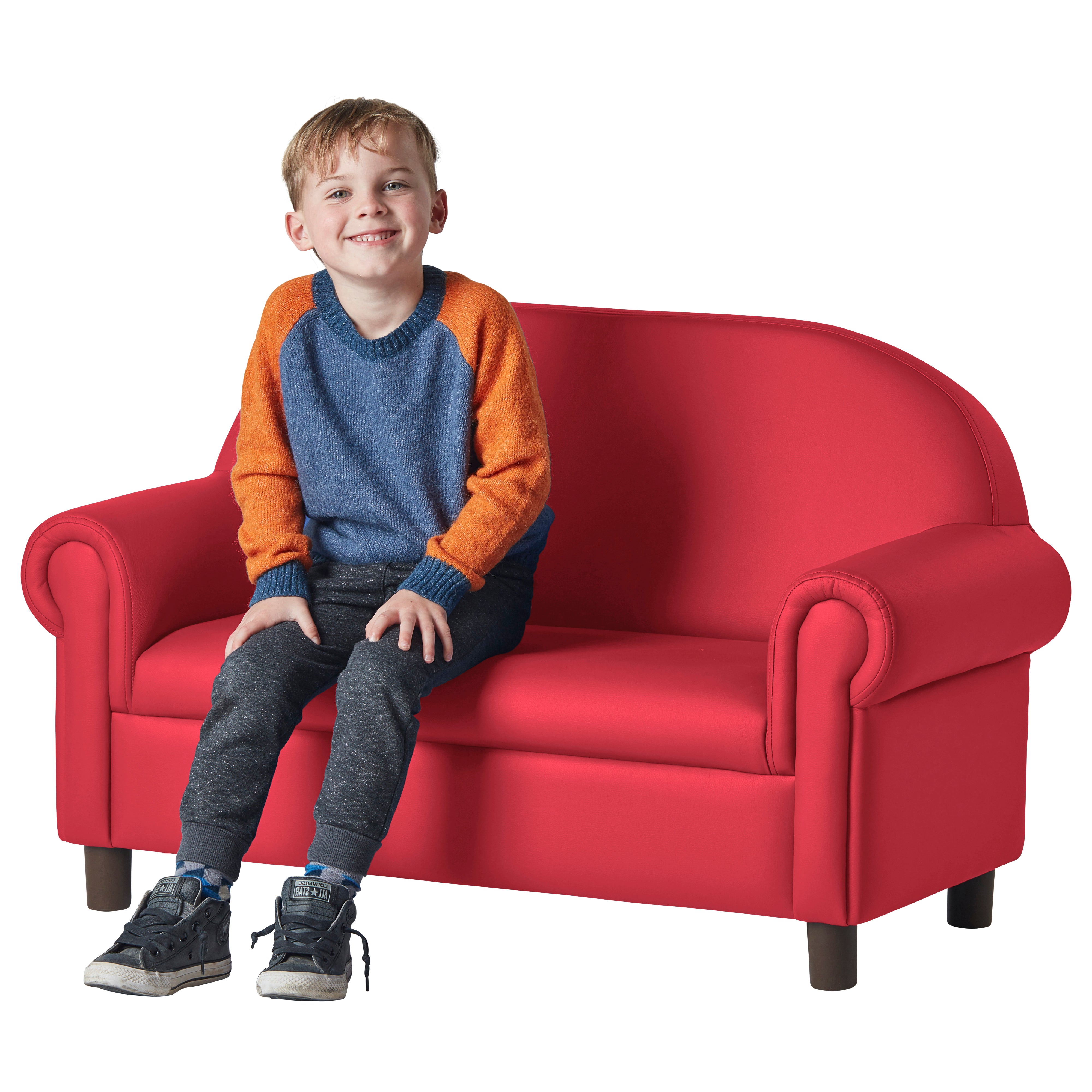 Little Lux Preschool Sofa - Red