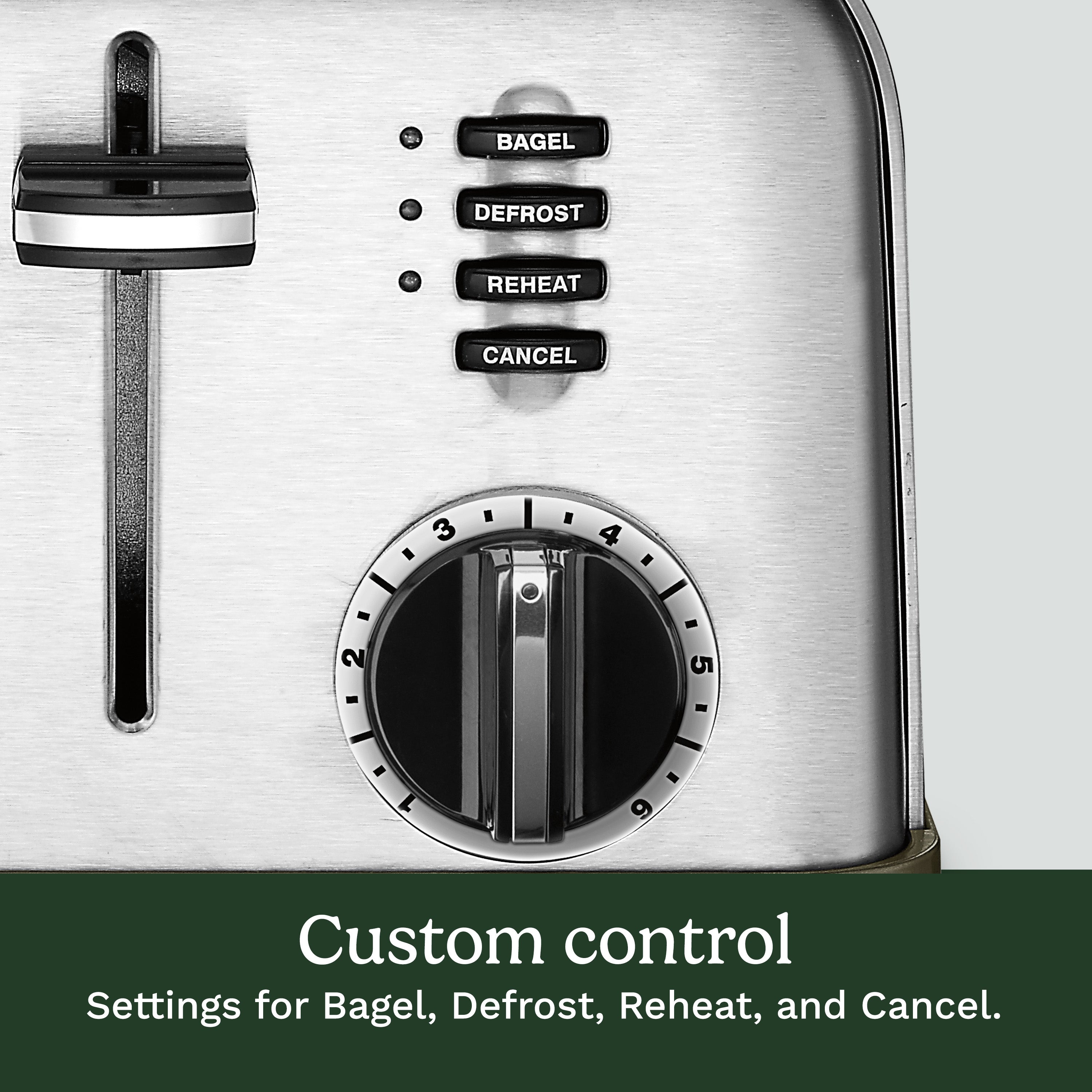 4 Slice Metal Classic Toaster - Brushed Stainless P1