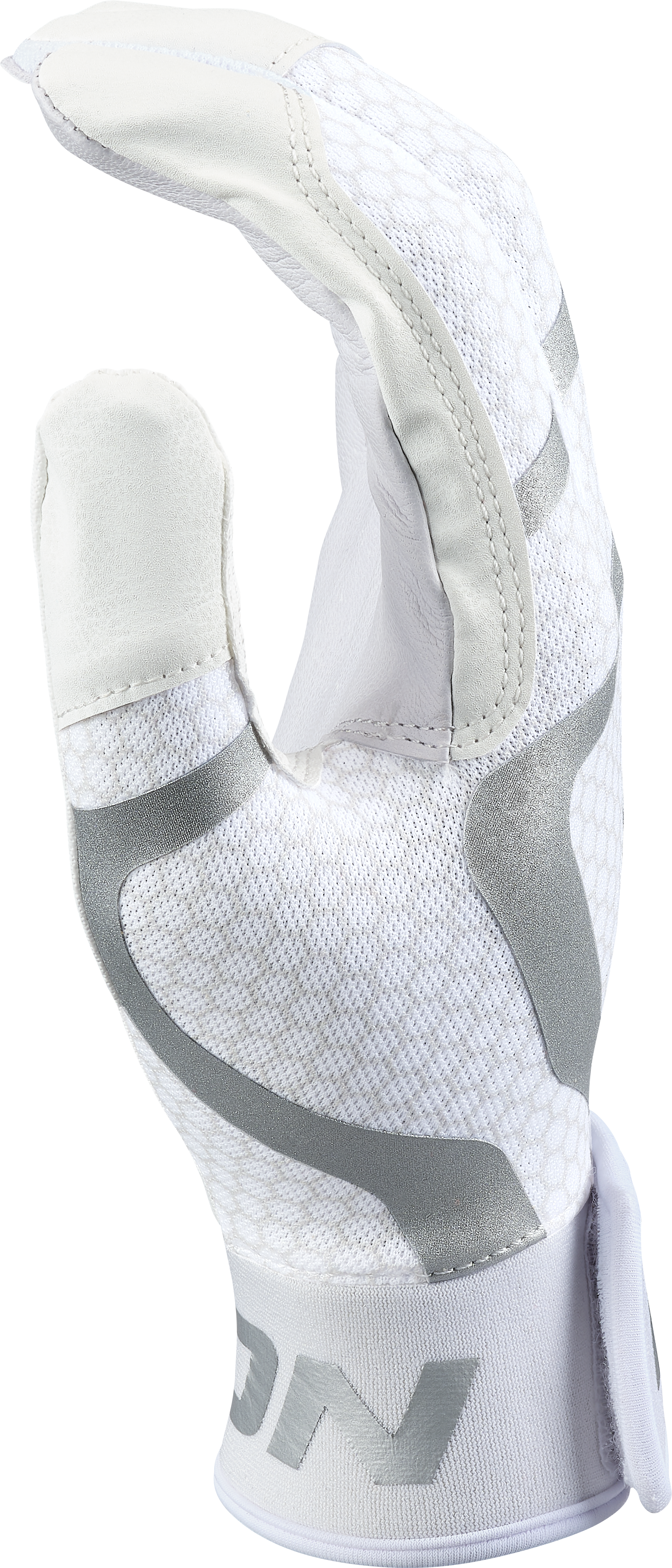 Easton Adult Mav Gt Batting Gloves - Small - White/White