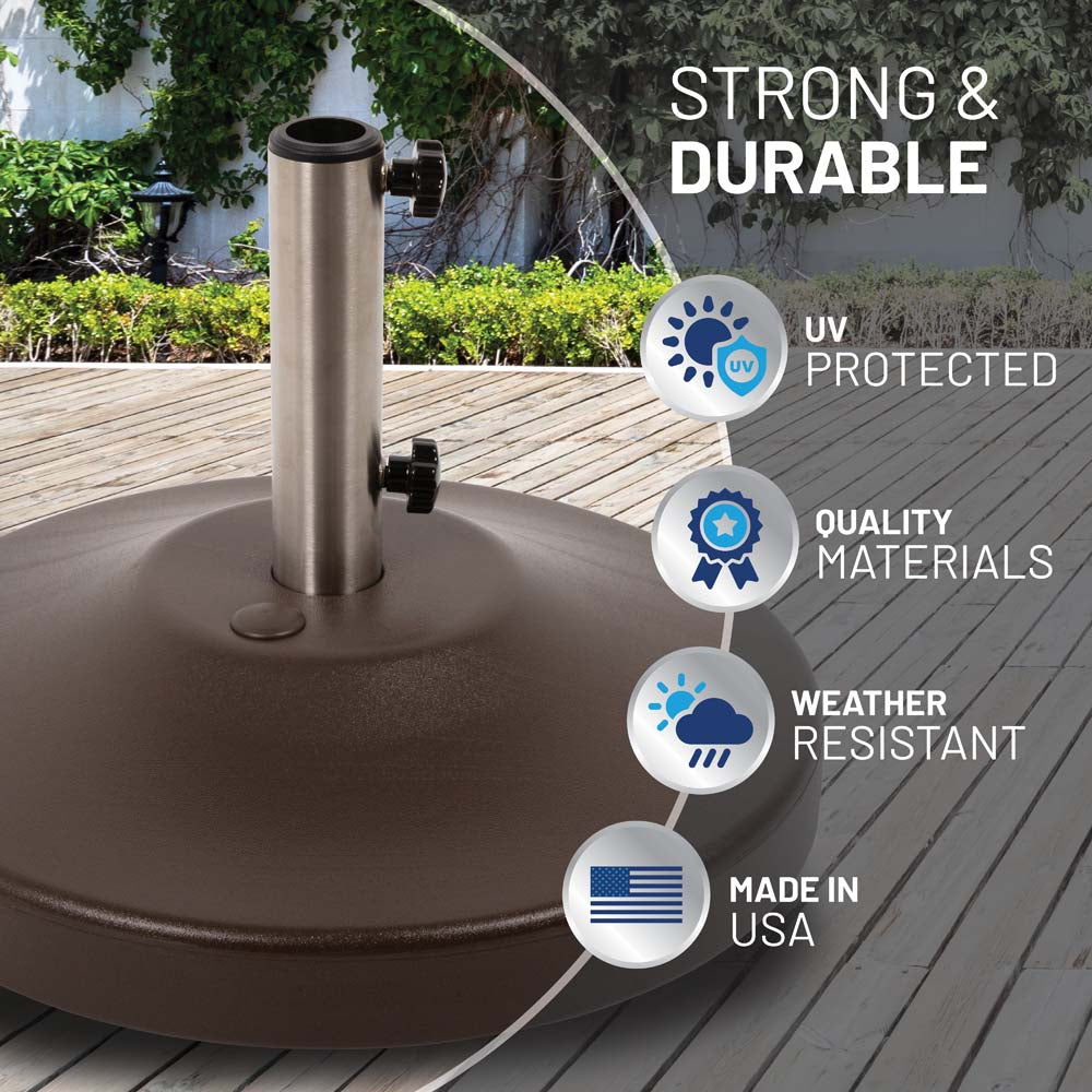 Fillable Free Standing Umbrella Base (Bronze)