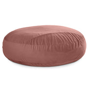 Jaxx 7 Foot Cocoon - 2-in-1 Convertible Bean Bag Bed & Large Bean Bag Chair for Adults, Lush Velvet Mauve