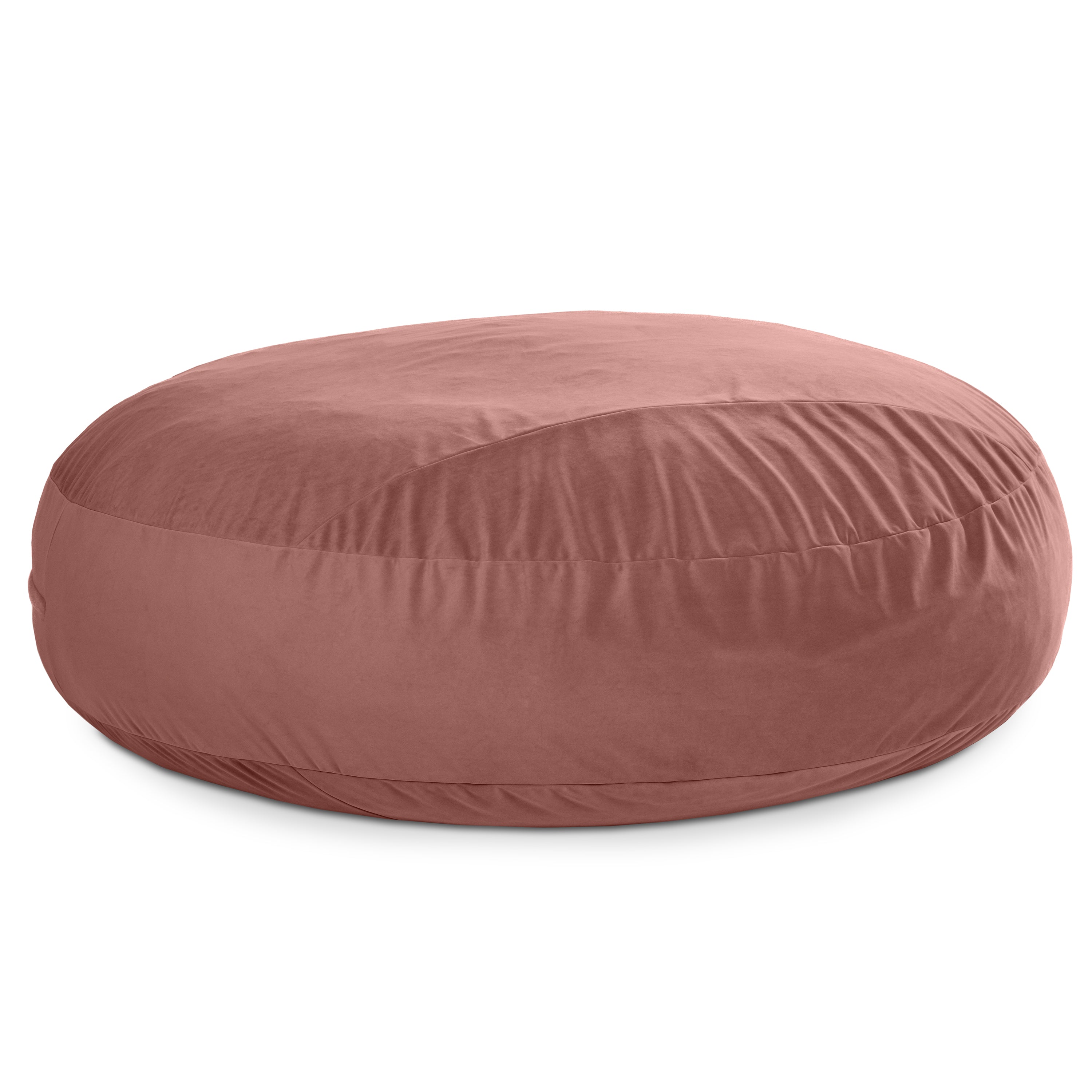 Jaxx 7 Foot Cocoon - 2-in-1 Convertible Bean Bag Bed & Large Bean Bag Chair for Adults, Lush Velvet Mauve