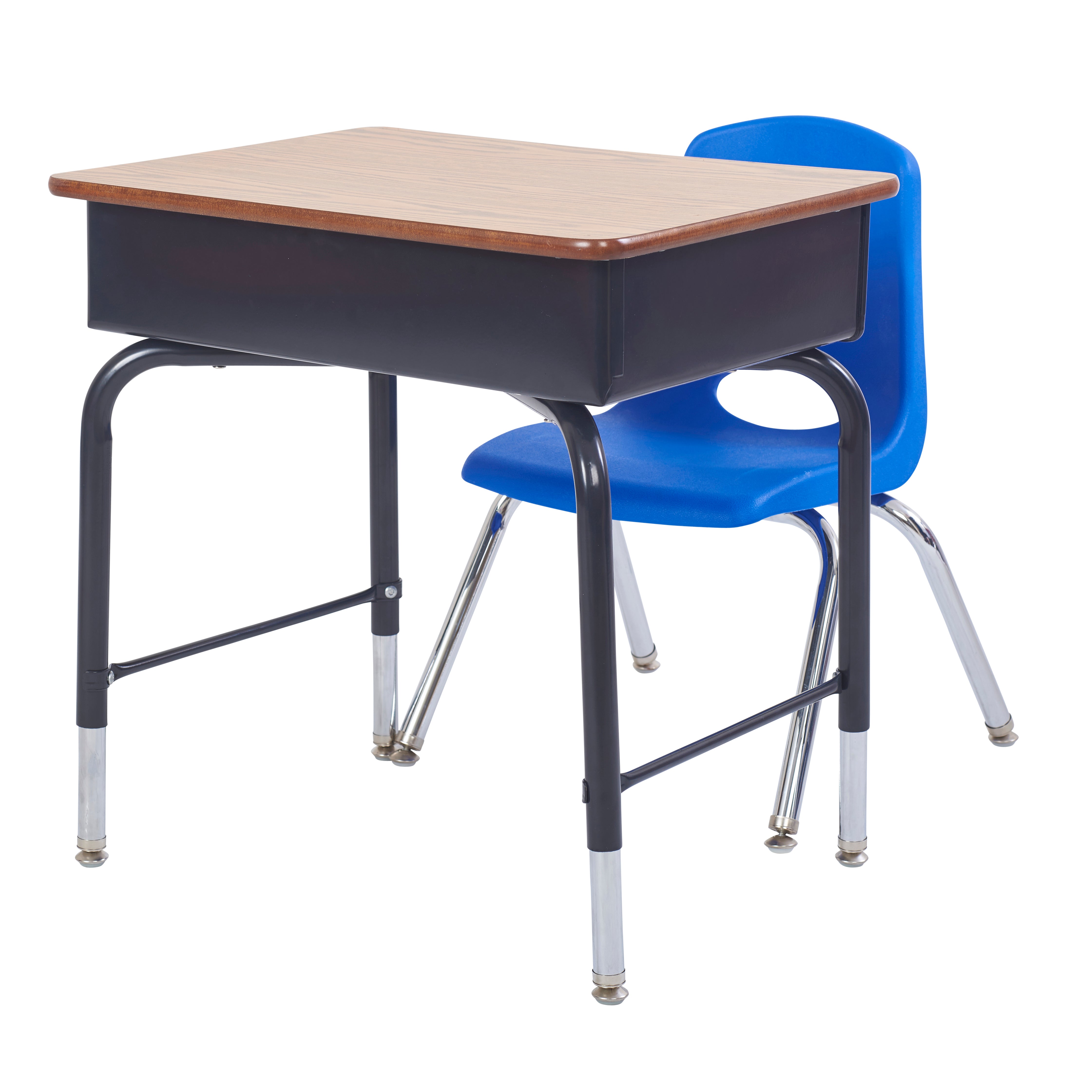 12" Stack Chair with Swivel Glides - Blue
