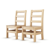 Little Innovator Hardwood Ladder Back Chairs, 10"