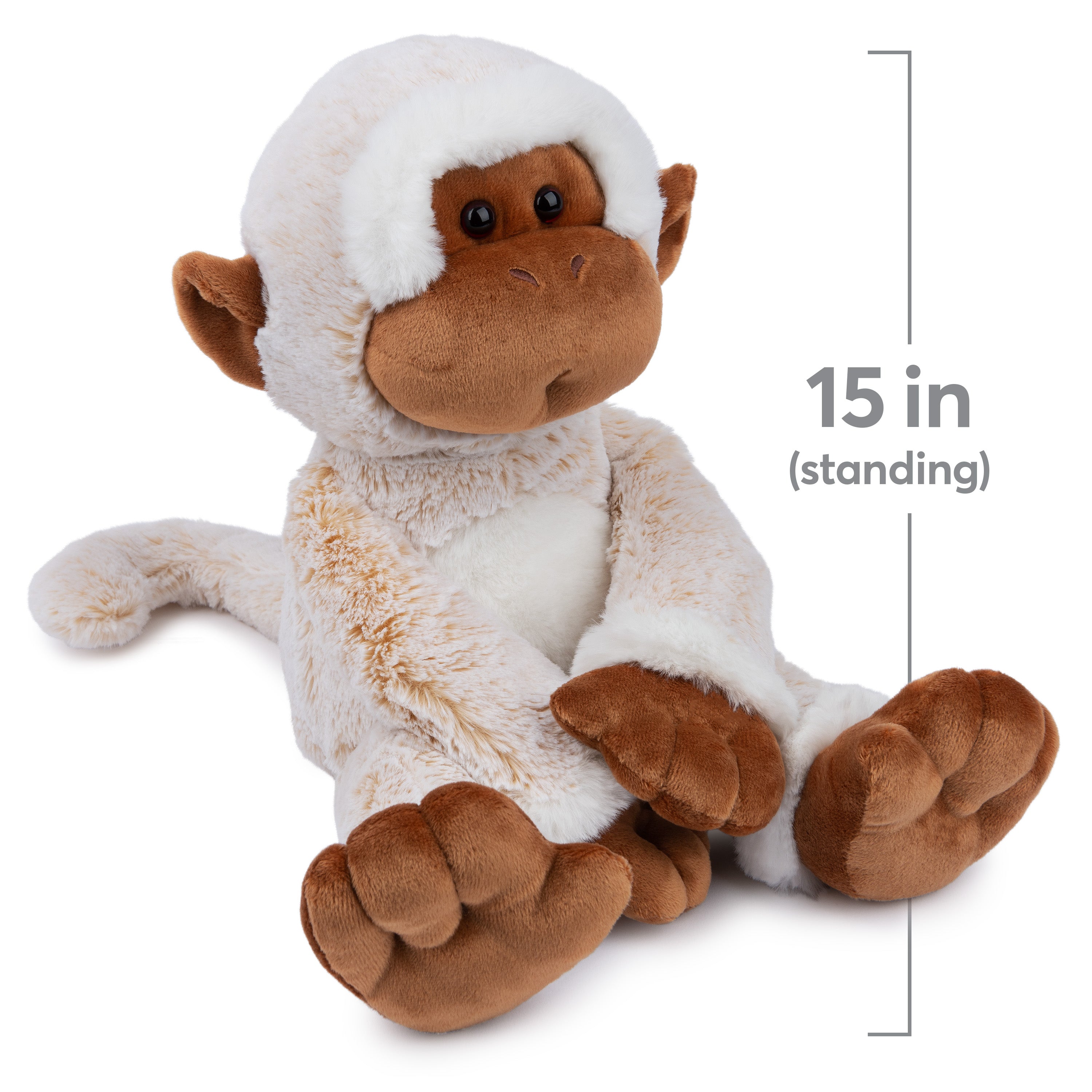 GUND Tilly the Monkey Plush, Premium Stuffed Animal for Ages 1 and Up, Cream/Brown, 15”