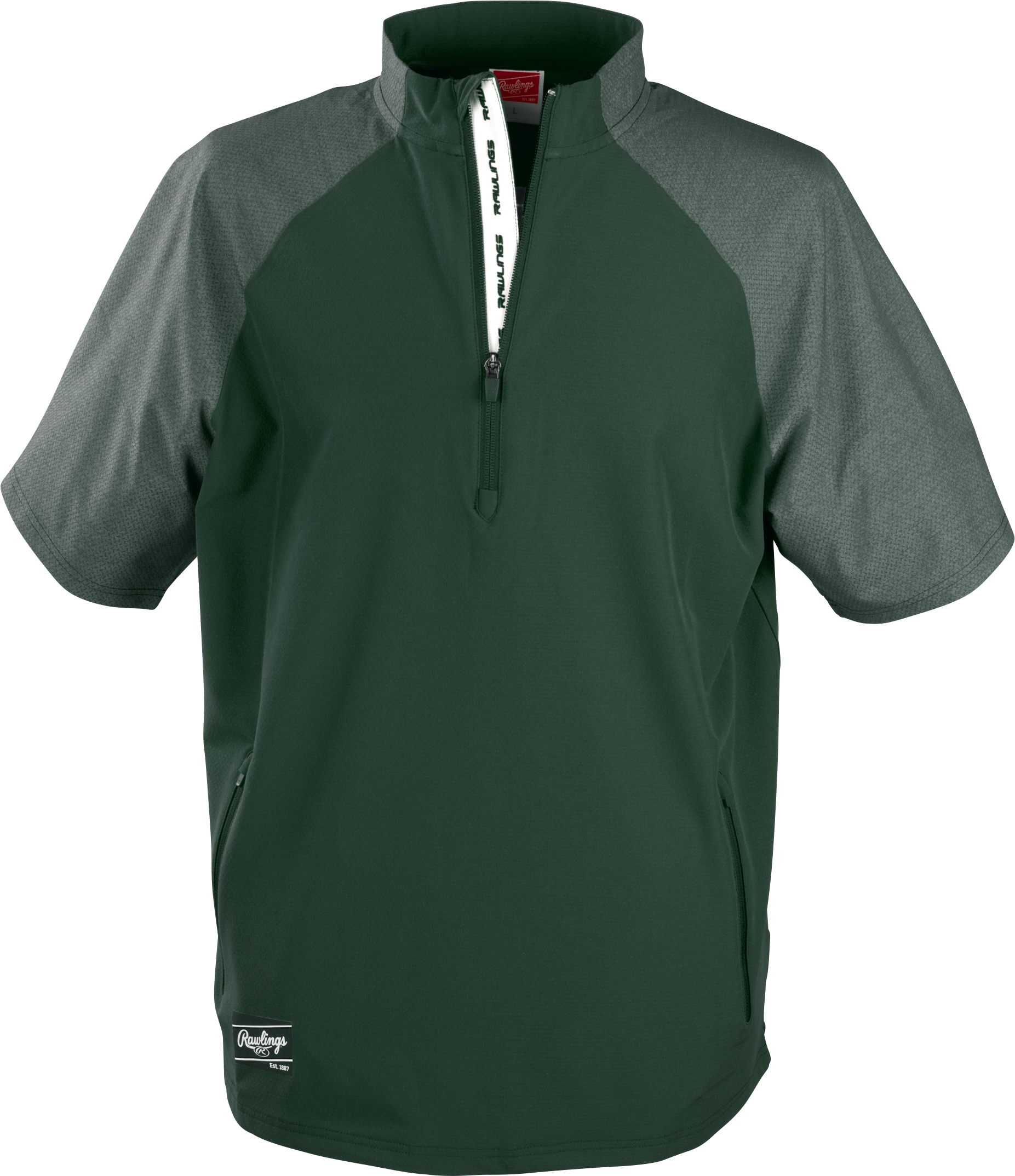 Rawlings Adult Colorsync Short Sleeve Cage Jacket - Small - Dark Green