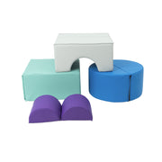 Essentials Folding Blocks, 4-Piece Set - Contemporary/Purple
