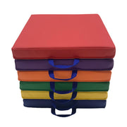 SoftScape 15" Square Floor Cushions, 6-Piece - Assorted