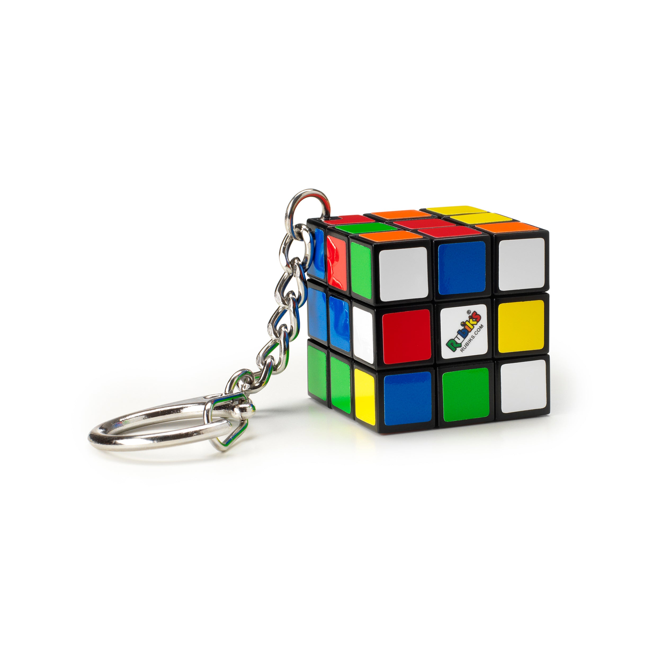 Rubik’s Cube Keyring Edition. Classic 3x3 Mini Cube Keyring Accessory, Travel Puzzle Toy